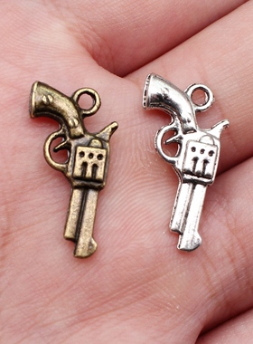 20个 22x12mm 多色锌合金材质 DIY饰品配件 手枪吊坠 ABD-C10321