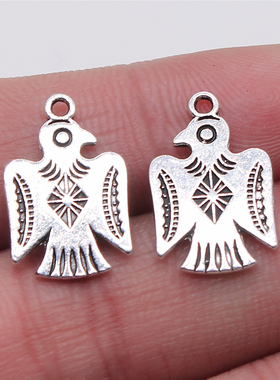 10个/包 12x19mm 古银色锌合金 DIY饰品配件 雷鸟吊坠 ABD-C13601