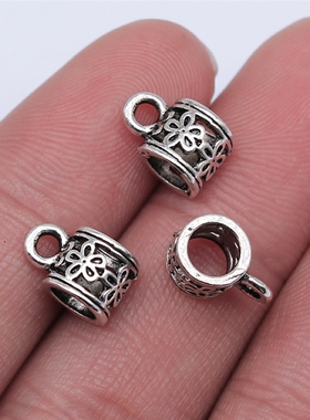 20个/包 7x7mm 古银色锌合金 DIY配件手工 挂头 ABD-C14577