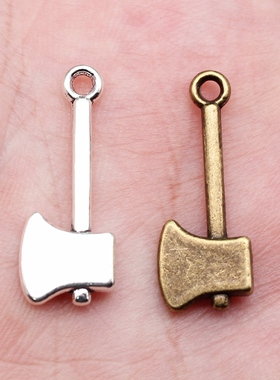 10个/包 24x9mm 多色DIY饰品配件 斧头吊坠 ABD-C10310