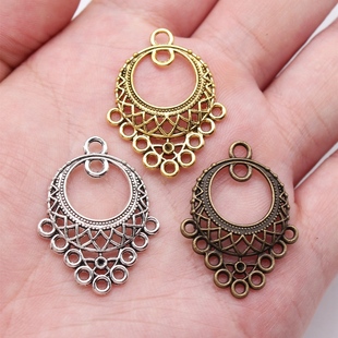 ABD 10个 多色DIY饰品配件耳环连接件 32x24mm C14614 包