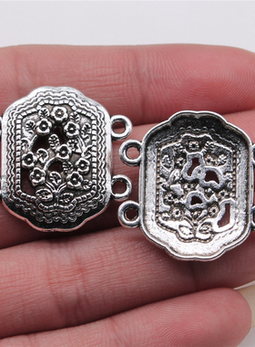 10个/包 27x28mm 多色 饰品配件DIY 4孔身体链连接件