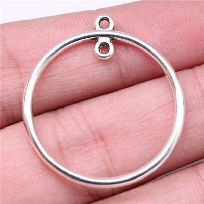 10个/包 33x30mm 多色 几何圆环耳环连接件吊坠 ABD-C14901