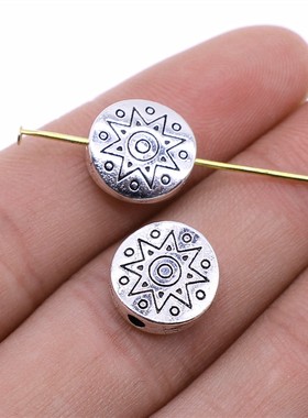 10个/包 12mm 多色锌合金 DIY饰品配件 珠子珠子 ABD-C13259