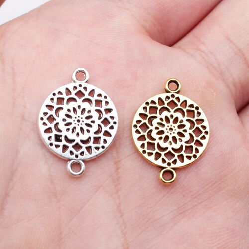 10个/包 14x20mm 多色  DIY配件 花片连接件 ABD-C13155