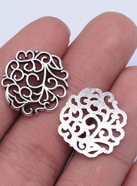 10个/包 18x18mm 多色复古DIY饰品配件 花片吊坠 ABD-C11755