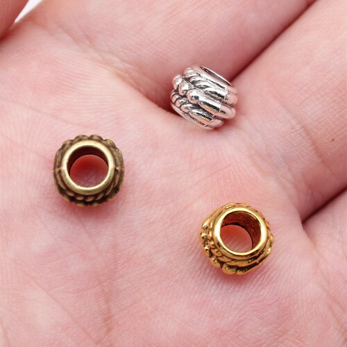 20个/包 8x8x5mm 多色DIY饰品配件大孔珠隔位珠 ABD-C11078