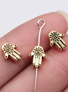 20个/包 9x7mm 多色DIY饰品配件手掌小孔珠 ABD-C14639