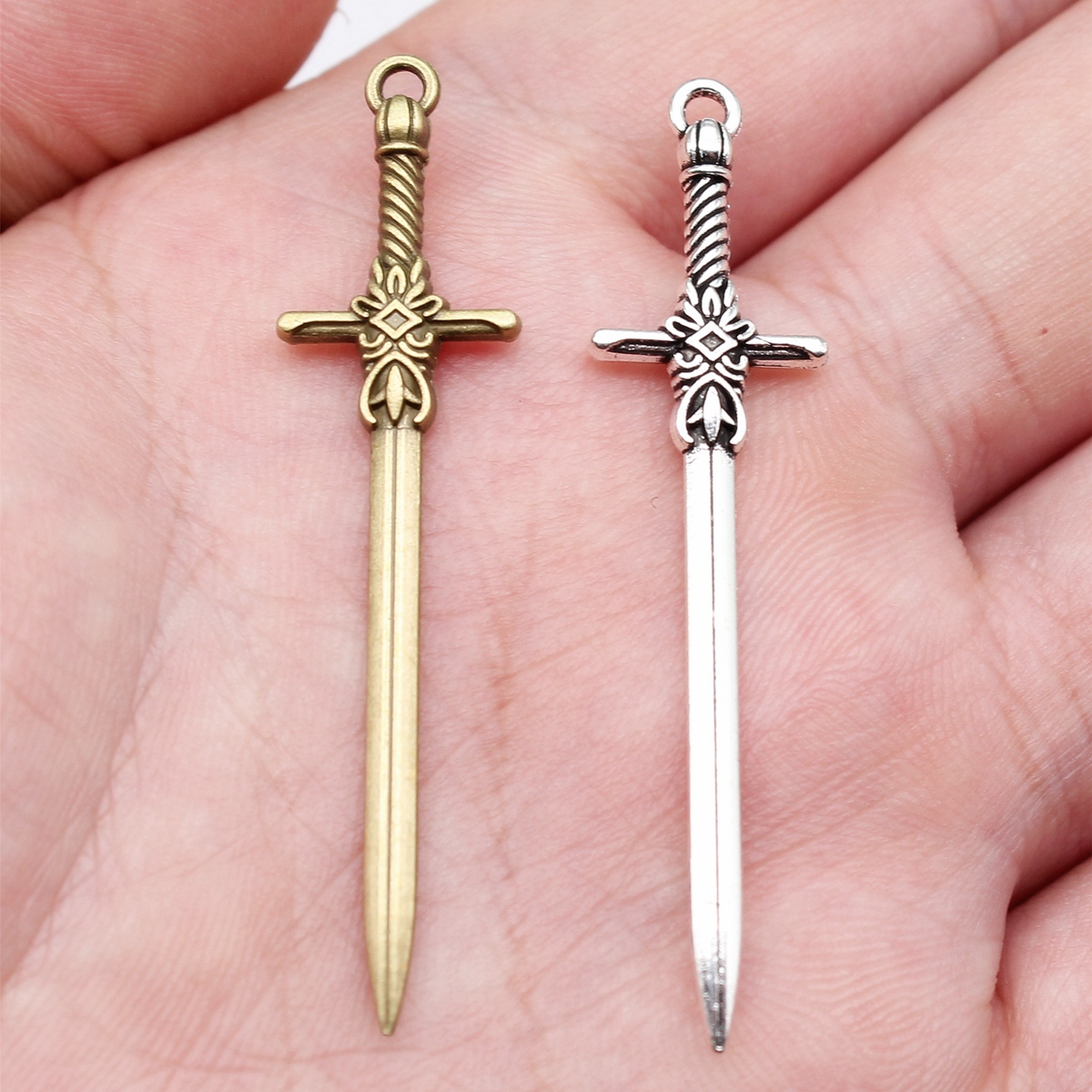 10个/包 50x12mm 二次元COSPLAY兵器系列吊坠 ABD-C16483