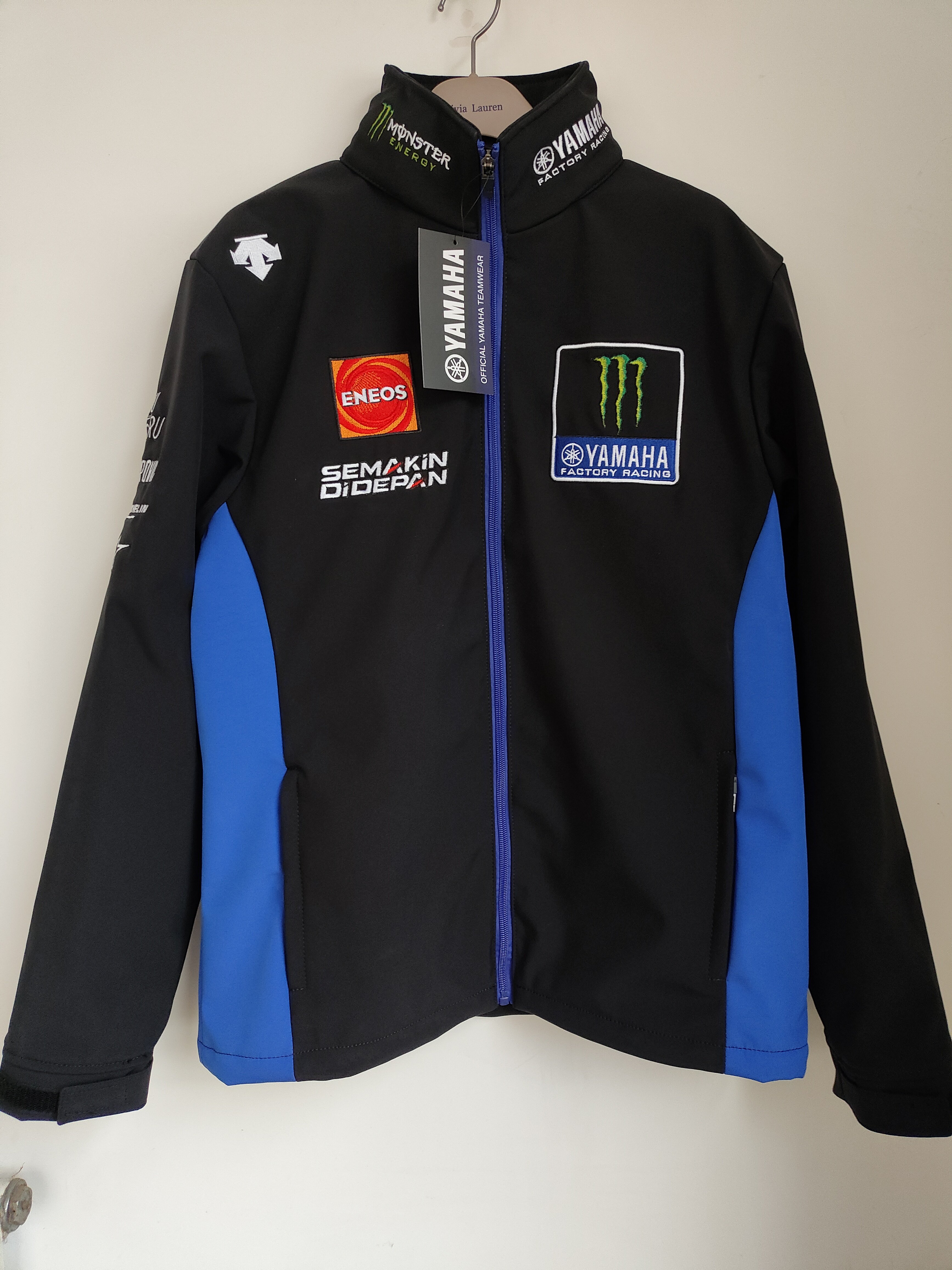 雅马哈MotoGP厂队刺绣赛车服 防风软壳立领夹克男女同款