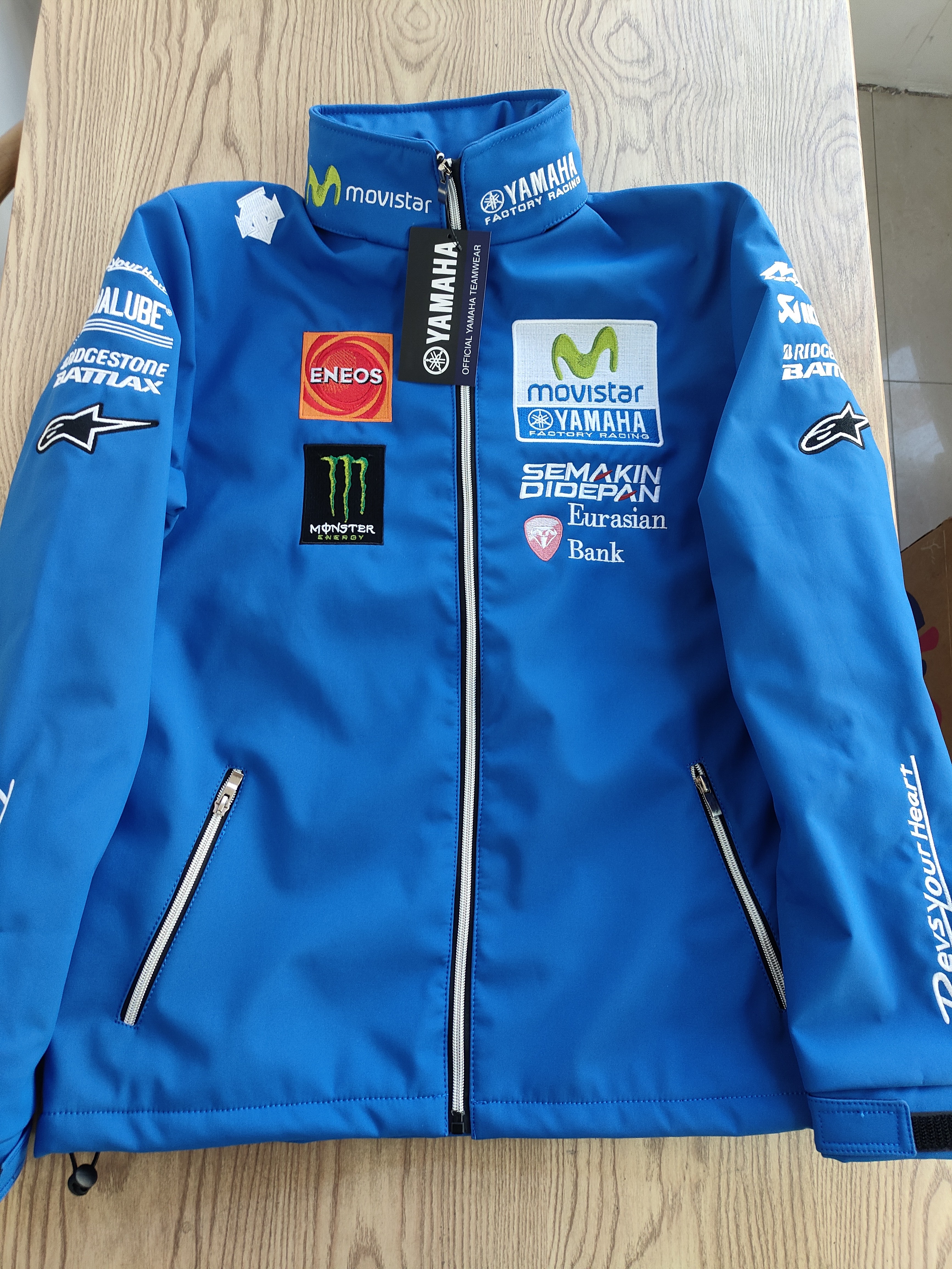 Yamaha雅马哈Motogp厂队迪桑特软壳骑行服防风防水刺绣