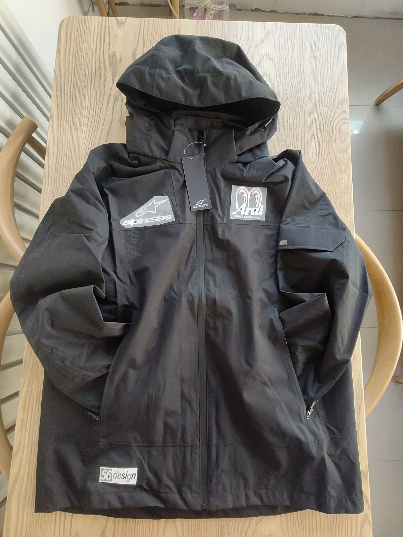 国产A星大眼冲锋衣机车夏季爆款冲锋衣防风防水软壳可拆帽骑行服