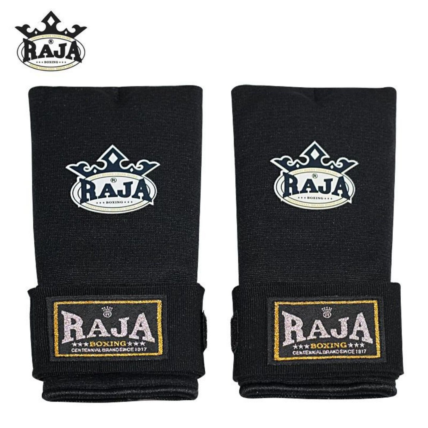 RAJA拳击凝胶手套半指拳套拳峰护盾成人儿童散打搏击懒人缠手绷带