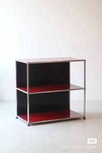 售价为一只 瑞士中古usm铁柜 现货 红黑配色 Mhaus