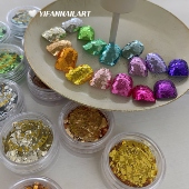 Buling夏日彩虹糖美甲亮片 YIFANNAIL 极薄款 超薄美甲闪粉S40