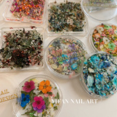 春日花园美甲干花 YIFANNAIL 莫奈花园 小碎花素材美甲饰品P75