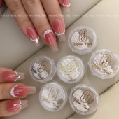 YIFAN保色「超mini」高亮立体珍珠美甲饰品 特制韩国迷你珍珠M23