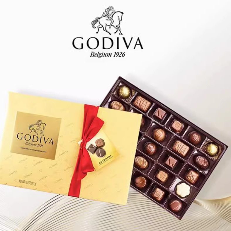 歌帝梵godiva巧克力礼盒装比利时进口黑巧夹心礼品情人节礼物