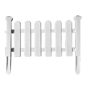 塑料栅栏白色围栏庭院篱笆栅栏室内外别墅校园装饰小围栏花园栅栏