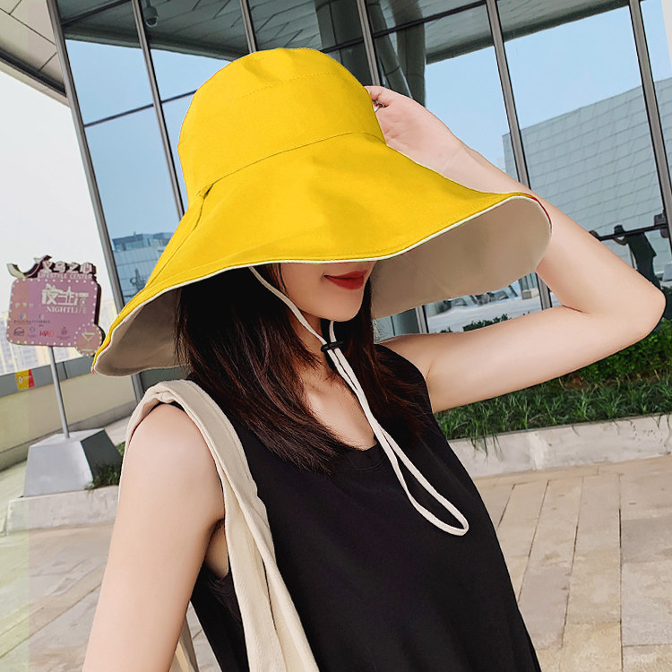 夏天遮脸大沿防紫外线百搭帽檐
