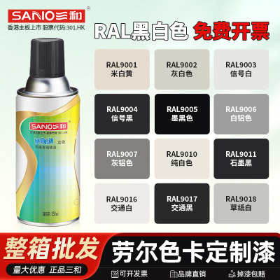 三和使命必达定做手摇自喷漆RAL9004/9005墨黑色9003/9002灰白色