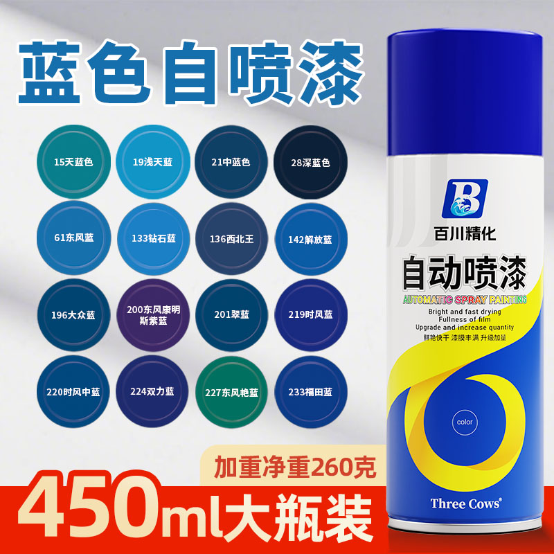 白玛蓝色手摇自动喷漆