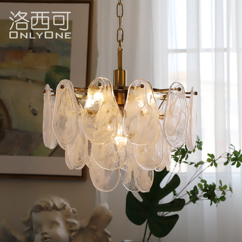 洛西可玻璃吊灯美式复古餐厅