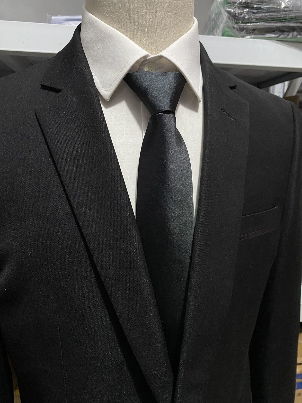 机场港口海机关纯黑色拉链领带易拉得正装商务免打西装衬衫领带结,服饰配件/皮带/帽子/围巾,领带,淘宝优惠券,粉丝福利购,淘宝优惠卷