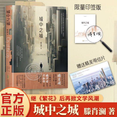 【印签版】城中之城鲁迅文学奖得主滕肖澜长篇金融主题力作滕华涛导演于和伟白宇帆王骁主演原著小说正版书籍-封面