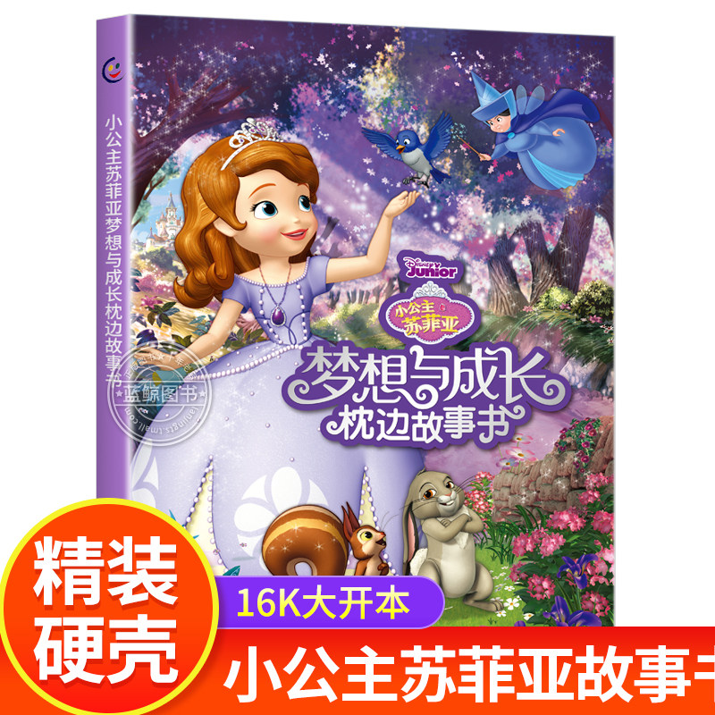 硬壳精装 16K大开本 小公主苏菲亚 梦想与成长枕边故事书 儿童成长励志教育绘本 适合幼儿园大班到一年级阅读的图画书籍读物