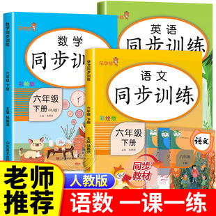 六下专项练习老师推荐 六年级下册语数英同步训练全套人教版 练习题 小学生6年级下语文数学英语练习册部编版 小升初必刷题真题分类卷