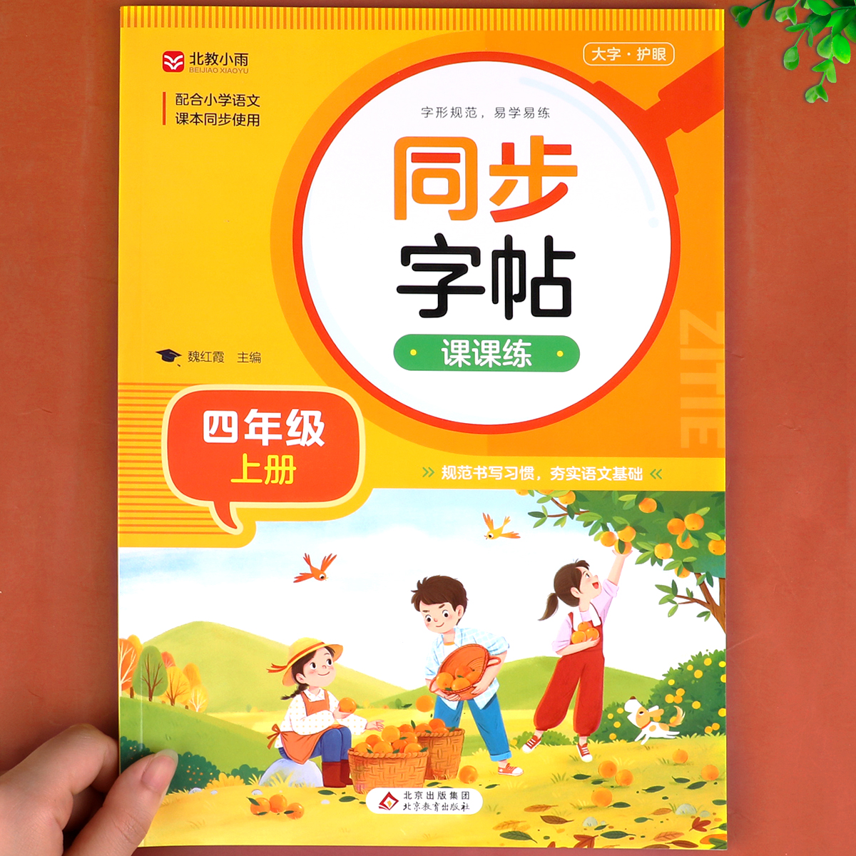 四年级同步字帖写字课课练上册下册人教版同步练字帖语文教材课本生字注音描红练习偏旁部首结构笔画笔顺写字本小学生专用4上下RJ