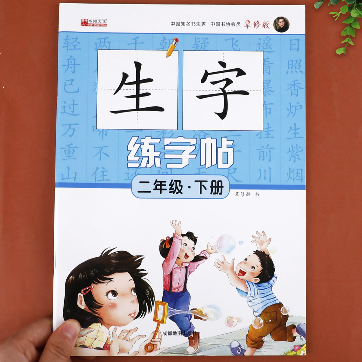二年级生字练字帖下册人教版同步语文字帖:2下  小学生练好字写字练字