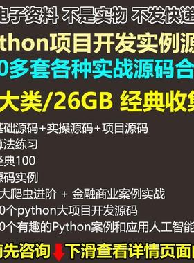 python项目实例源码算法游戏自动办公Excel处理基础实战案例代码