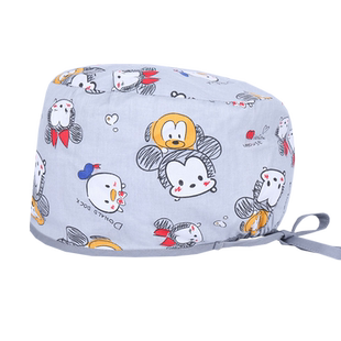 蝶芭朵手术帽女纯棉手术室专用帽子透气吸汗男医护工作帽护士花帽