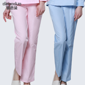 薄款 夏季 松紧腰冬季 女护士服西服裤 蝶芭朵护士裤 子白色工作裤