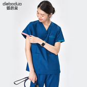 蝶芭朵洗手衣女短袖 手术衣手术室工作服医生医护人员专用刷手服夏