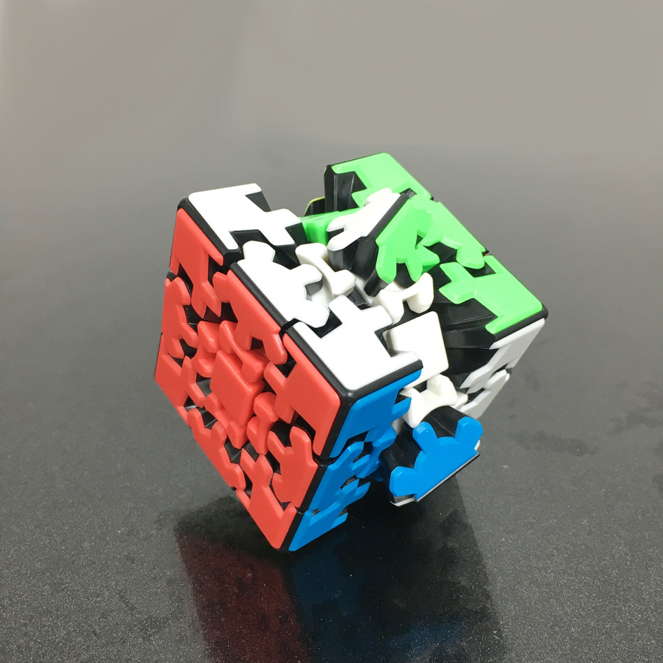 THE THREE-ORDER GEAR CUBE SOLID COLOR NINE-TOOTH LINKAGE PROFESSIONAL COMPETITION SMOOTH SIX-COLOR CHILDRENS EDUCATIONAL TOYS