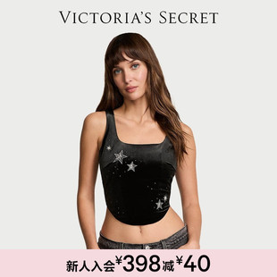 维密性感丝绒塑身衣鱼骨胸衣文胸内衣女