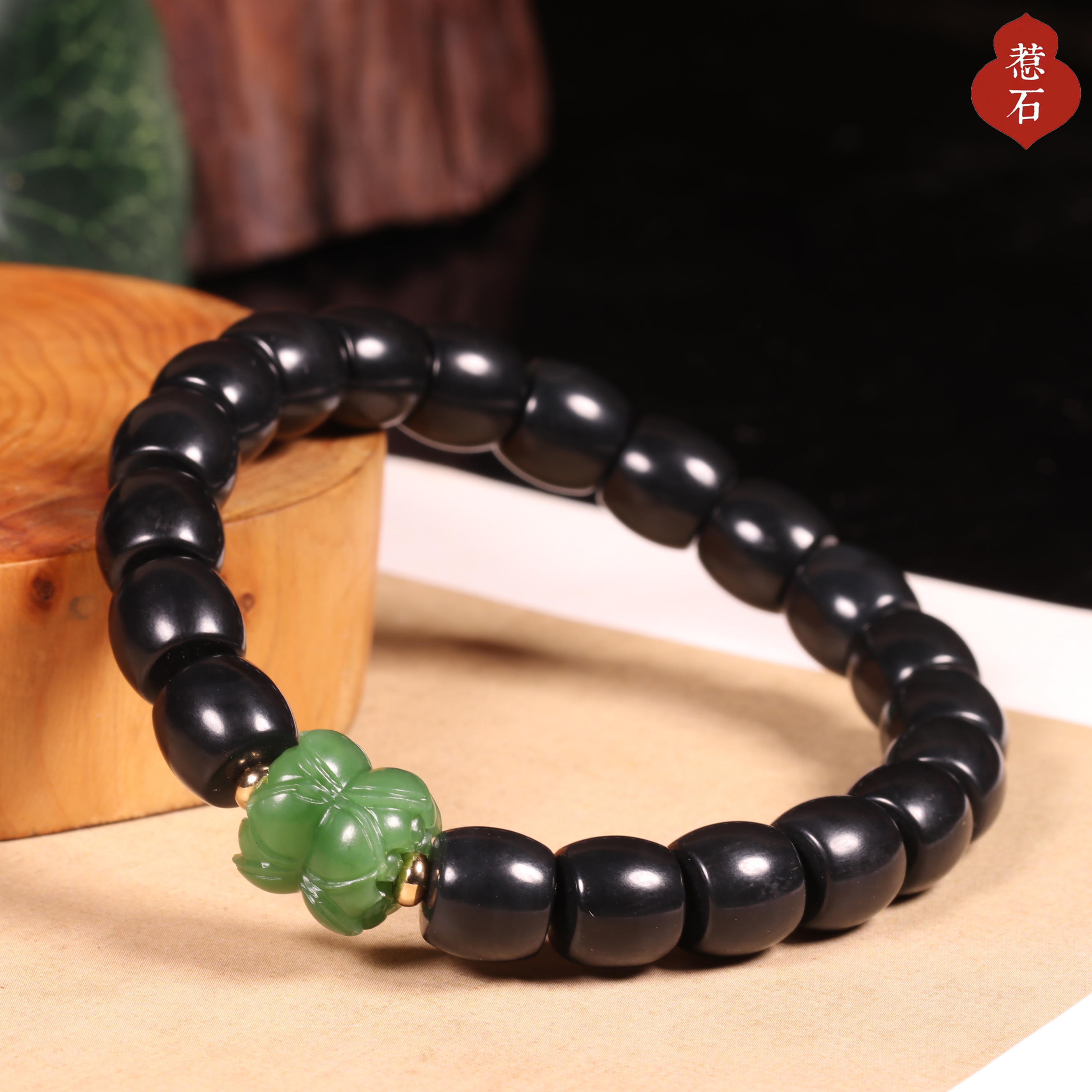 惹石玉雕新疆和田玉籽料直切手串