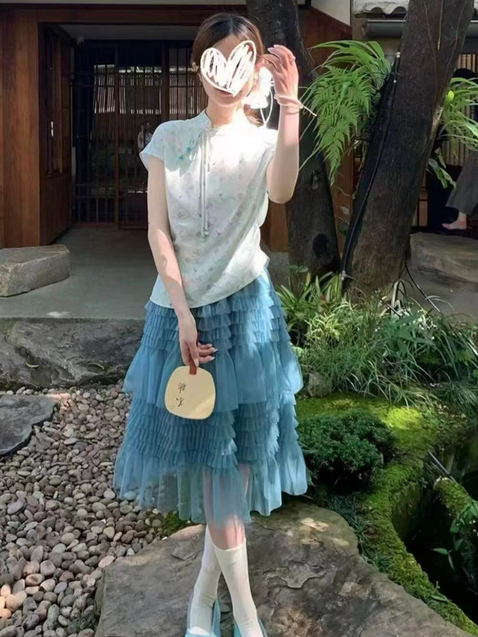 程小姐 大码定制女装2026夏新款韩版显瘦洋气出游气质套装