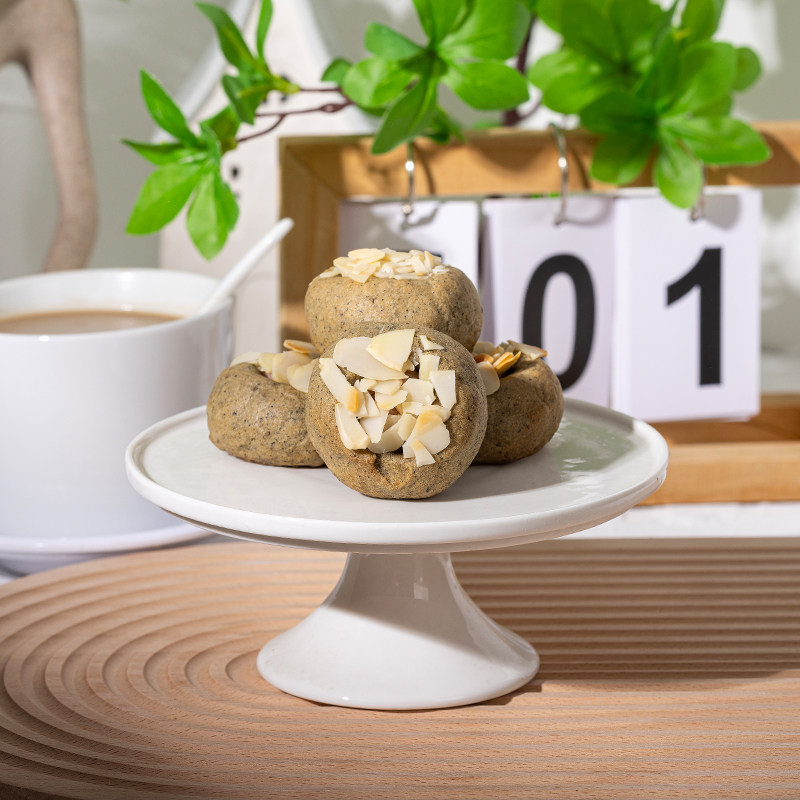 新品推荐黑芝麻红豆芝士夹心手工曲奇饼干独立包装办公下午茶零食