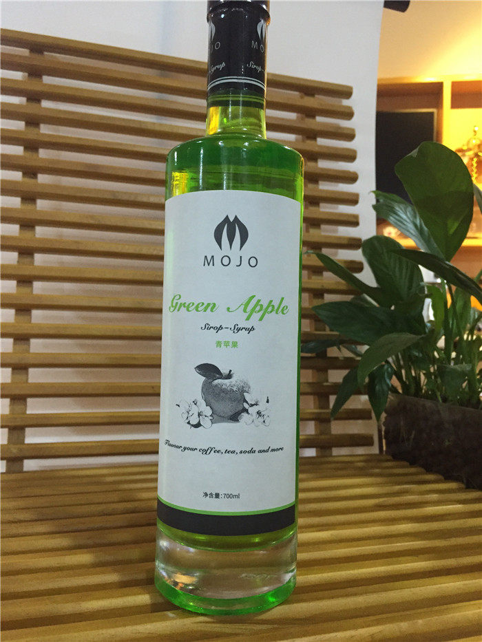 茗人道青苹果糖浆mojo青苹果风味果糖糖浆正品特价