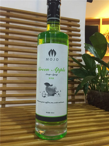 茗人道青苹果糖浆MOJO青苹果风味果糖糖浆正品特价
