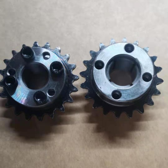 可定制椿本RS链轮胀套一体式轴衬免键涨紧套35B链轮20内孔齿面入