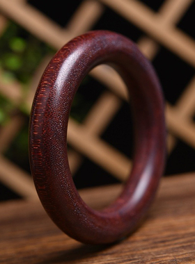 天然披毛犀手镯手环红色复古文玩