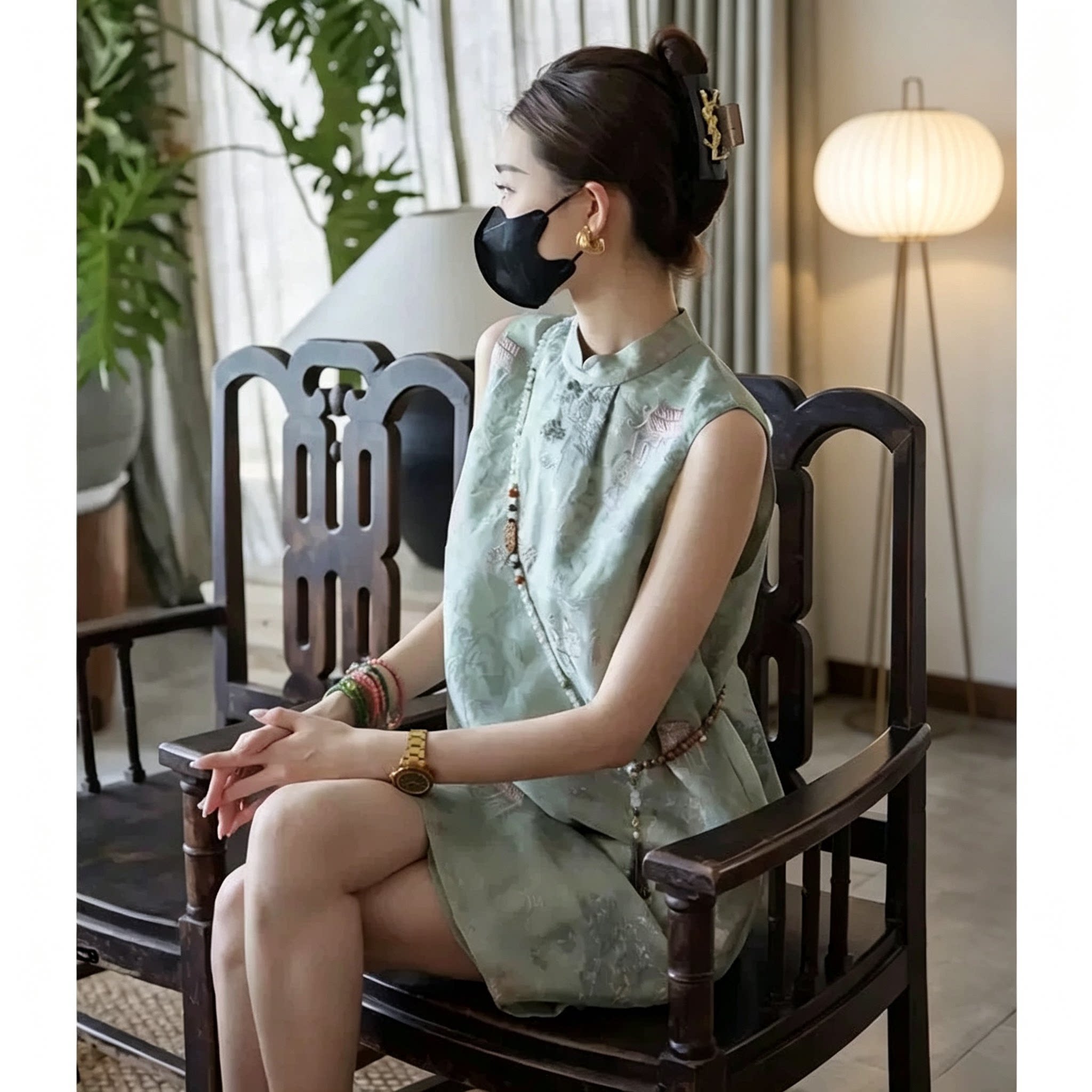 2026改良旗袍裙子质感气质女神范中国风别致绝美新中式刺绣连衣裙