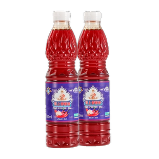 顶上香椒油720ml*2蔡合盛 系泰式辣椒油香椒膏泰国冬阴功红汤油色