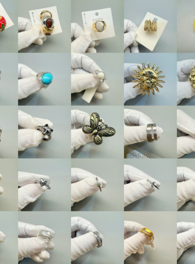 12.26欧美复古时尚潮流出口戒指尾戒小清新简约气质高雅大号小号