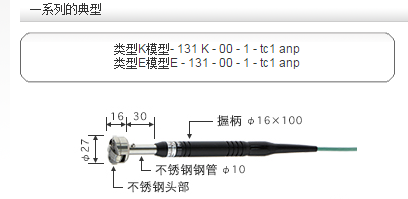 日本ANRITSU安立表面温度计探头传感器A-131K/E-00-1-TC1-ANP/ASP